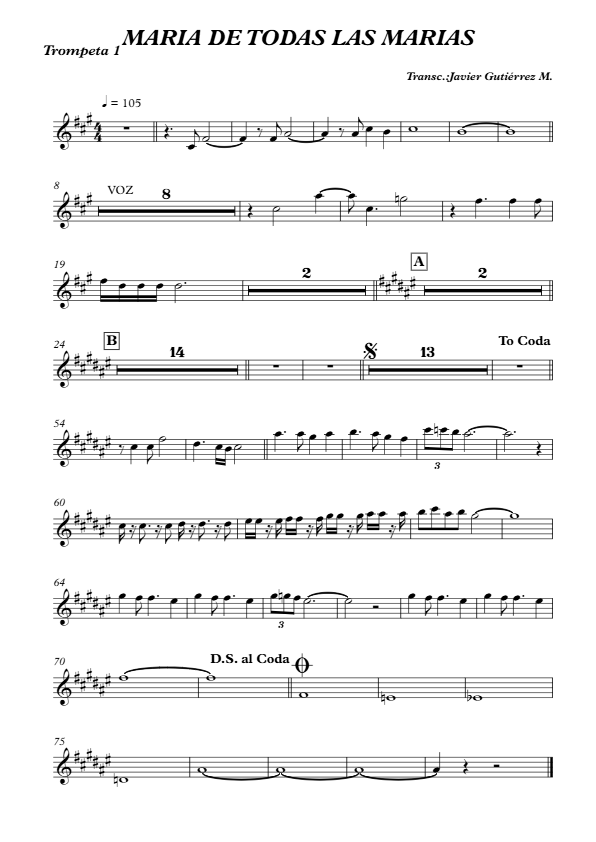 La imagen puede contener una previsualizacion de una partitura